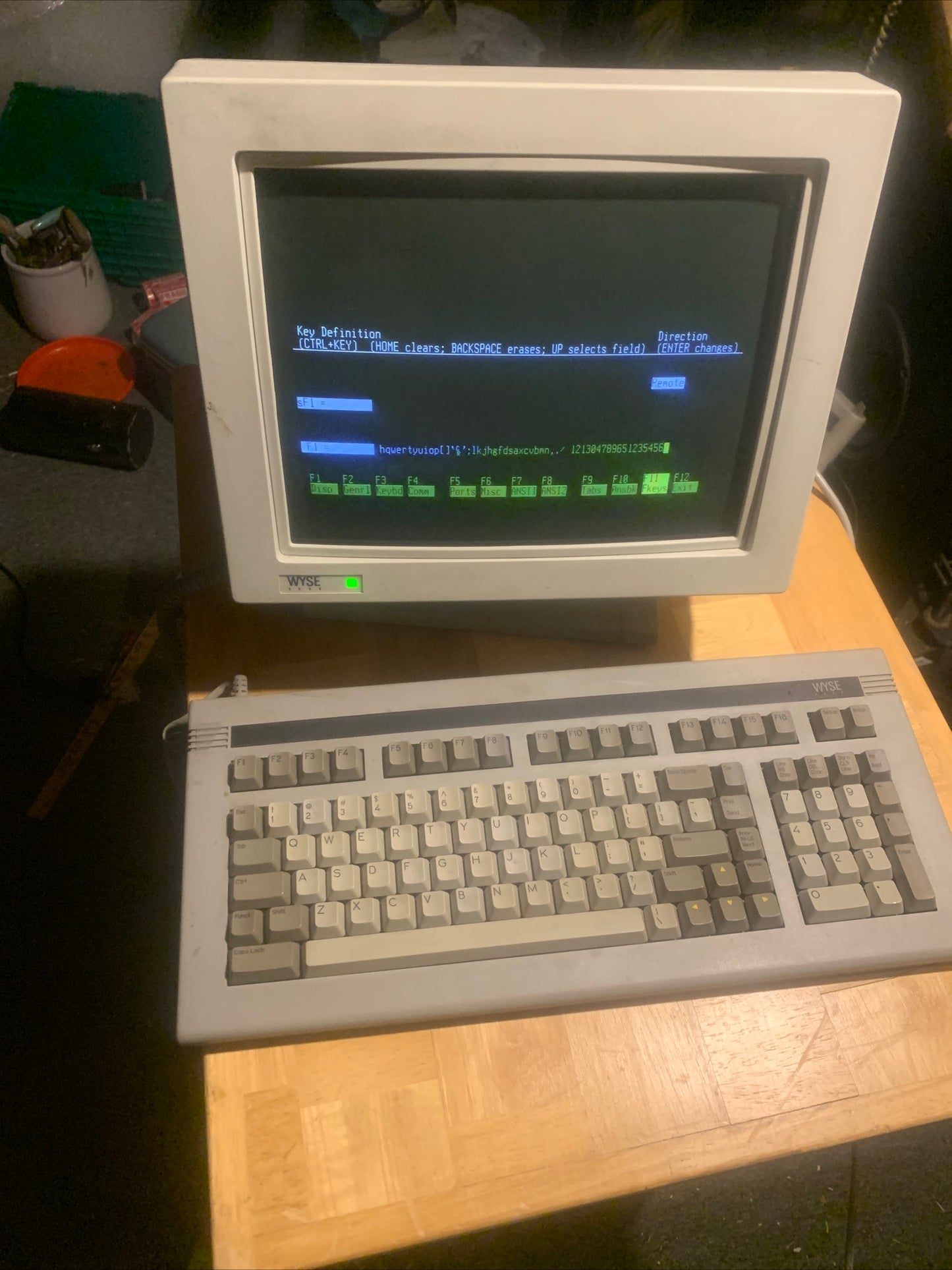 WYSE WY160 Terminal w/ WY60 Keyboard ASCII Cherry MX Read